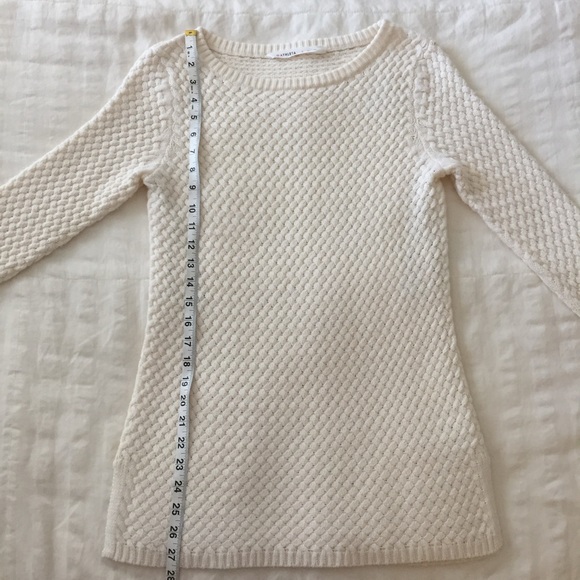 Athleta Cream Ivory Wool Blend Honeycomb Sweater Tunic - Picture 13 of 13